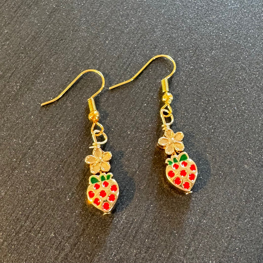 Strawberry Charm Earrings