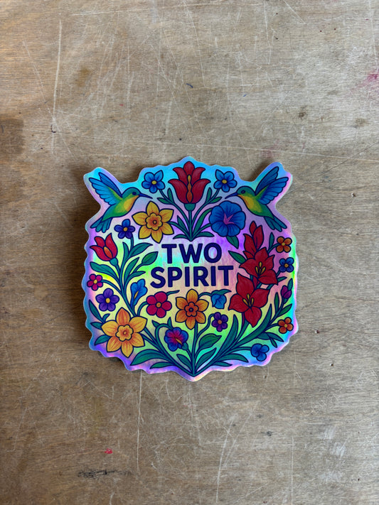 Two Spirit - Holographic Sticker