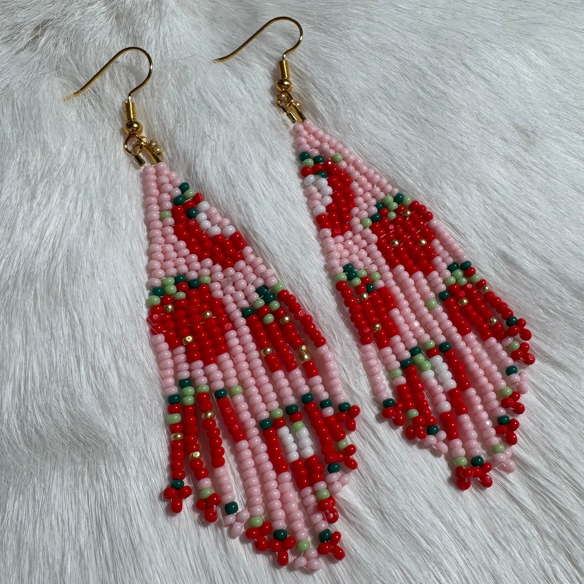 Strawberry Fringe Earrings