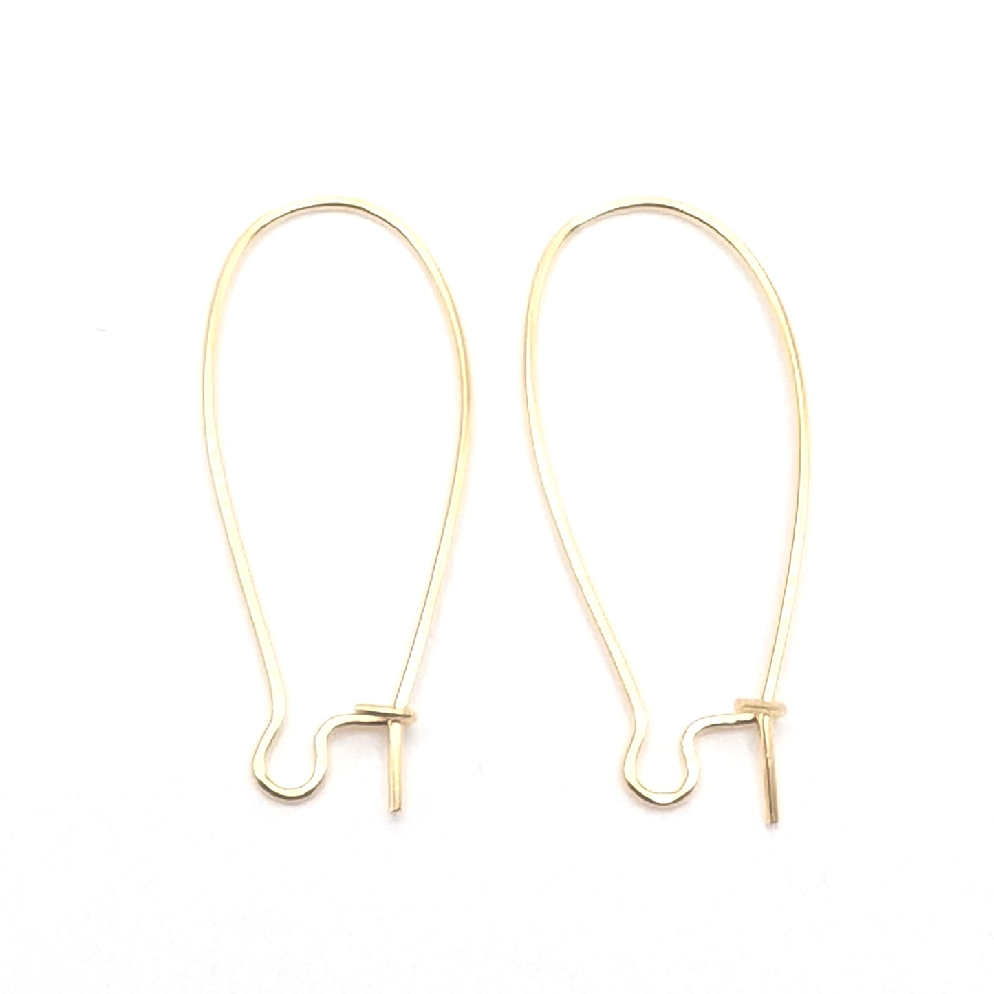 14kt Gold Plated Kidney Wire Ear Hooks