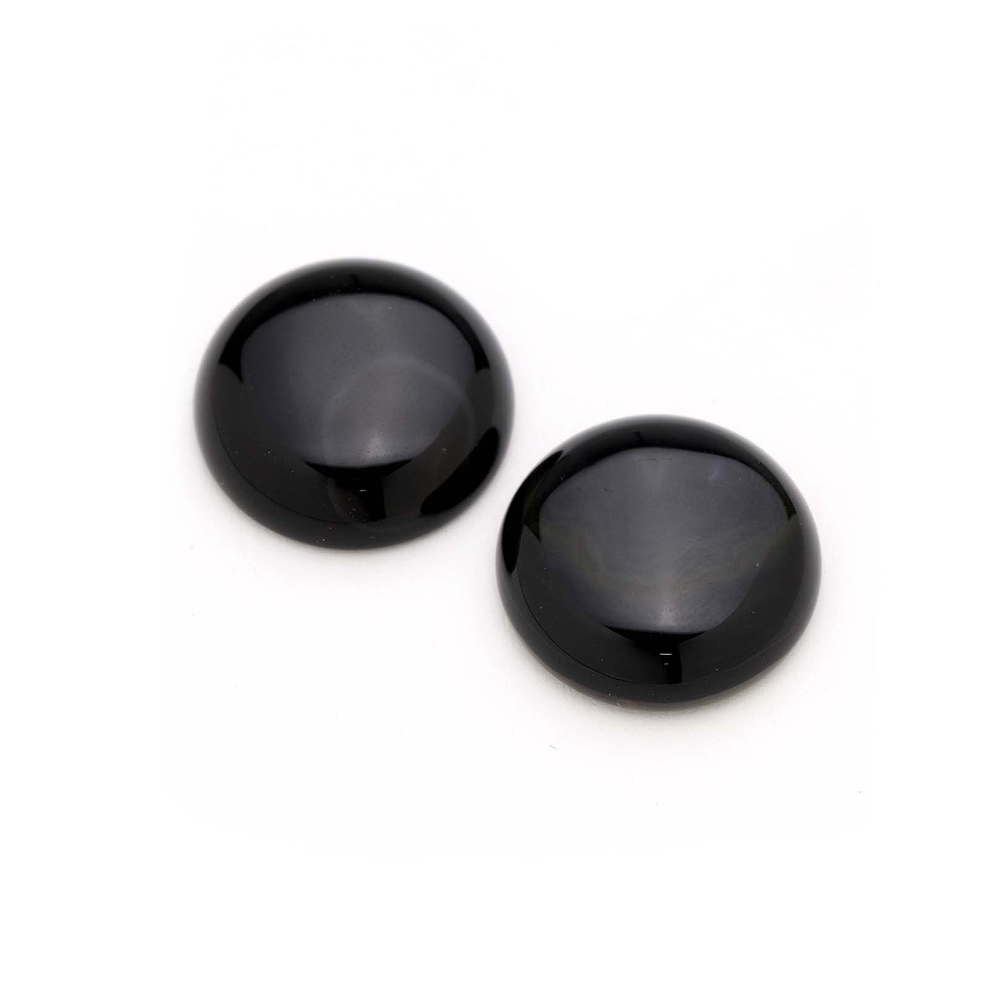 Black Onyx Coin Cabochons