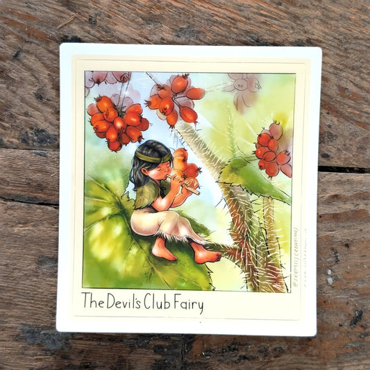 Devil's Club Fairy Sticker