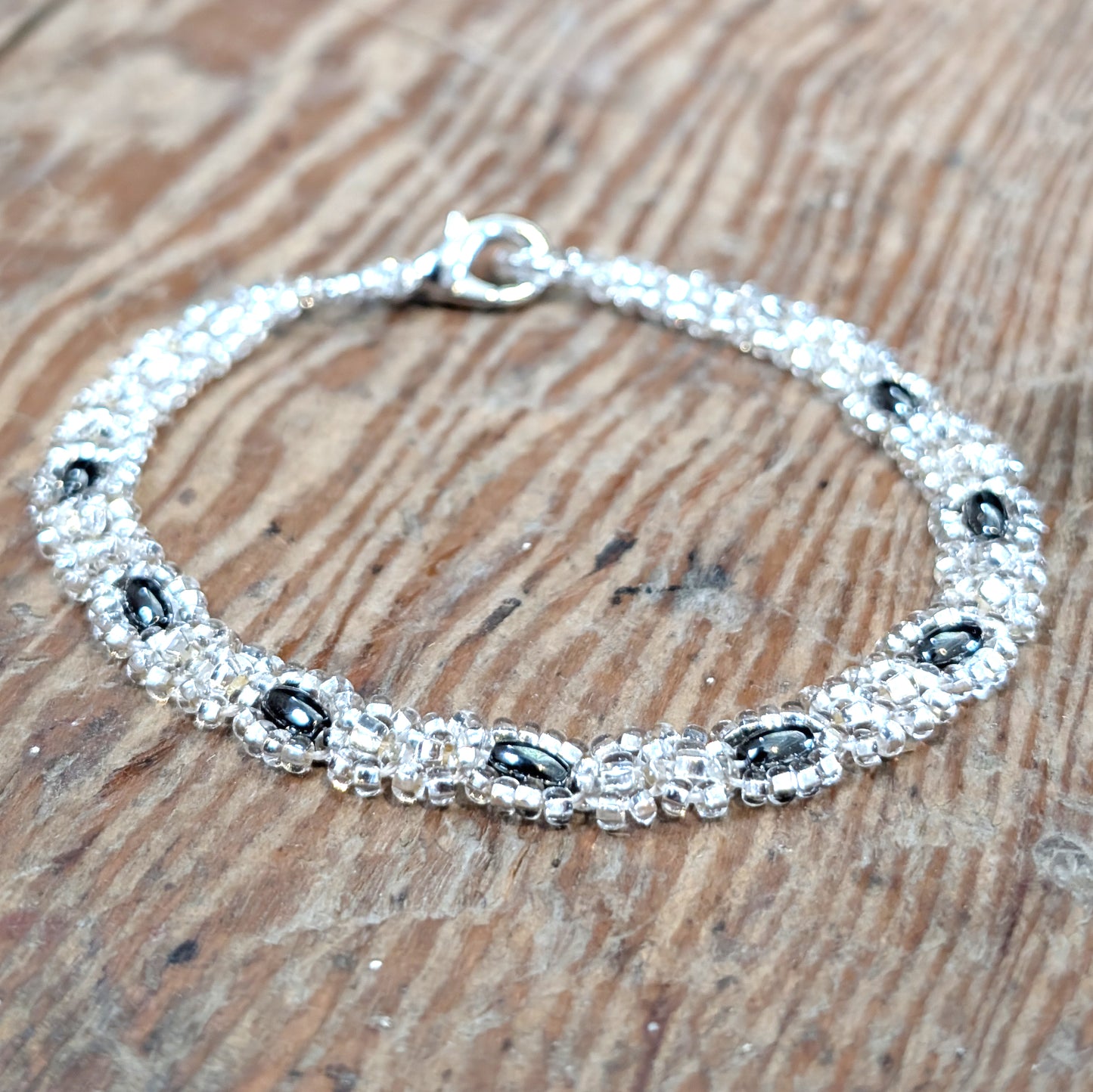 Silver Glam Beaded Bracelets