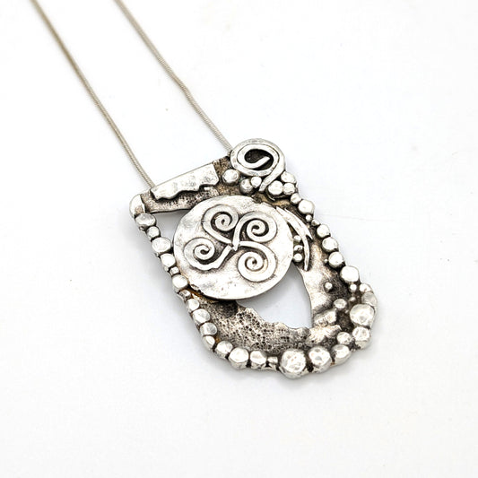 "Tide Pool Waves" Sterling Silver Necklace