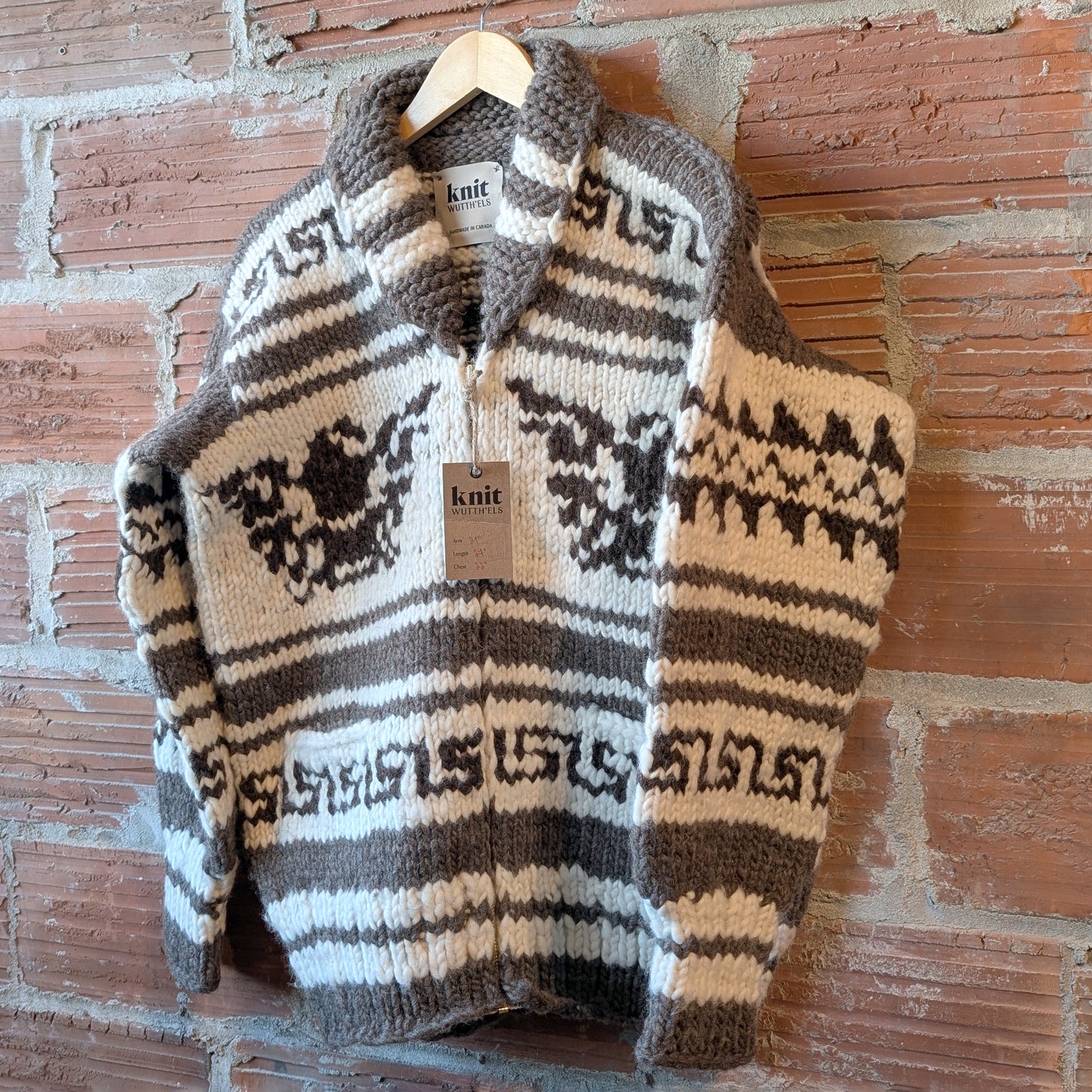 Cowichan Sweater No.O06 Eagle