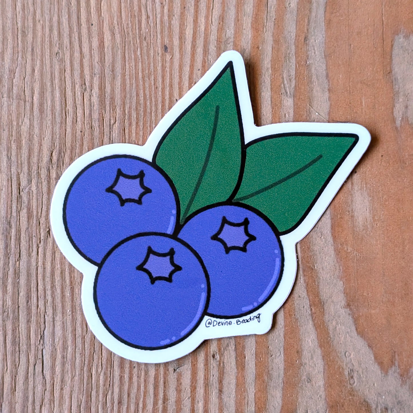 Triple Blueberry Sticker