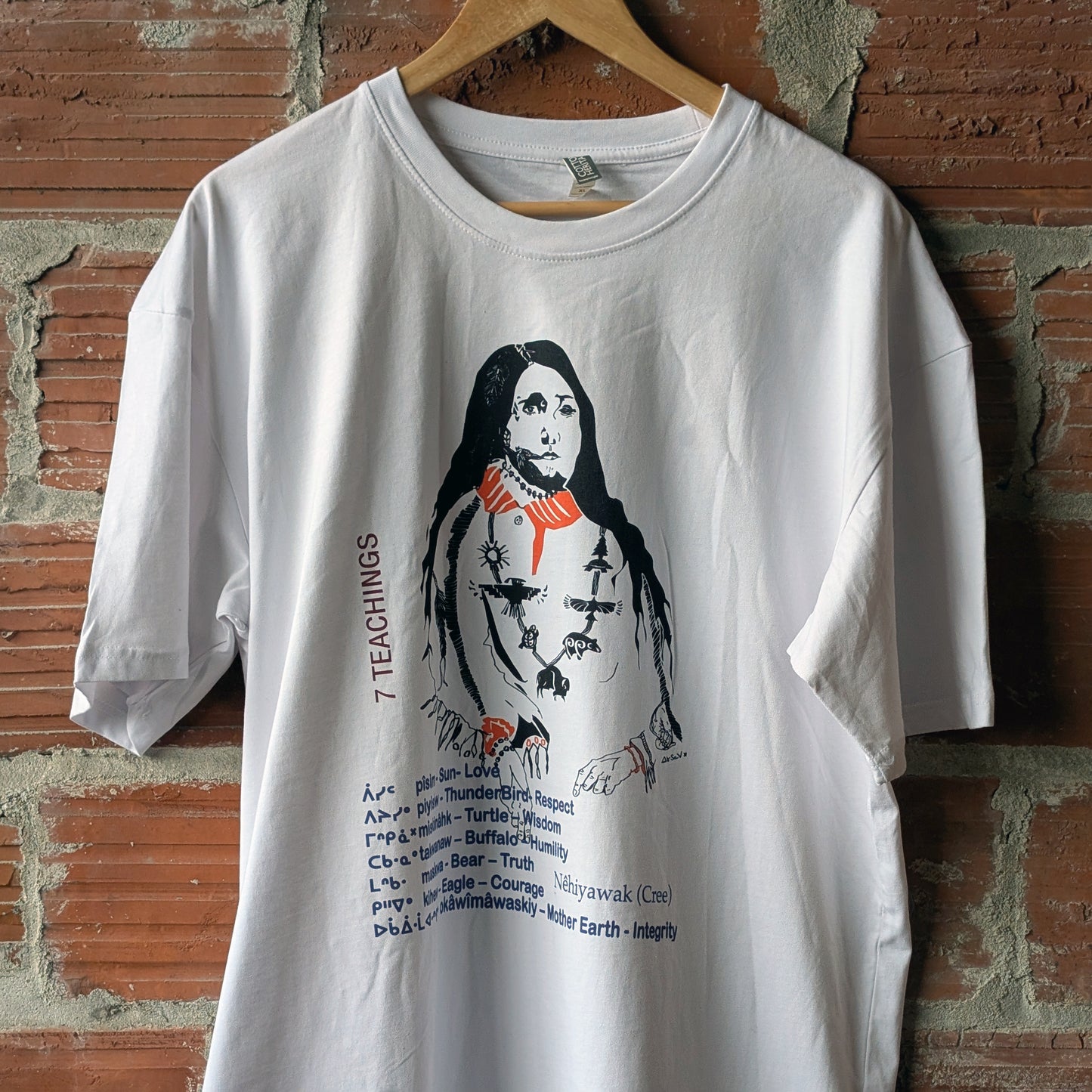 "7 Teachings" Woman Image T Shirt