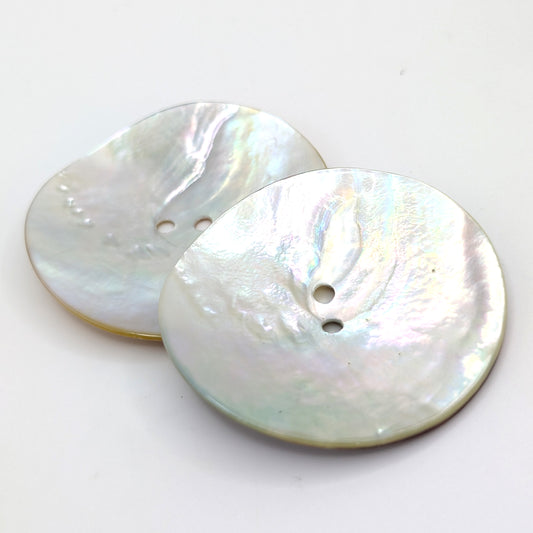 Circle Abalone Buttons in 1.25"