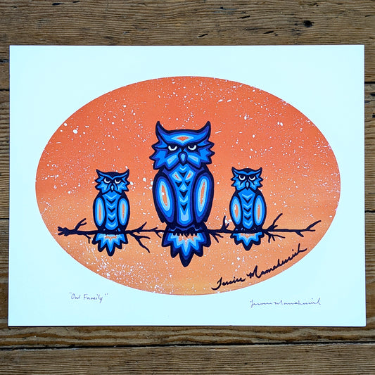 Owl Familiy Digital Print | mamakeesick roots