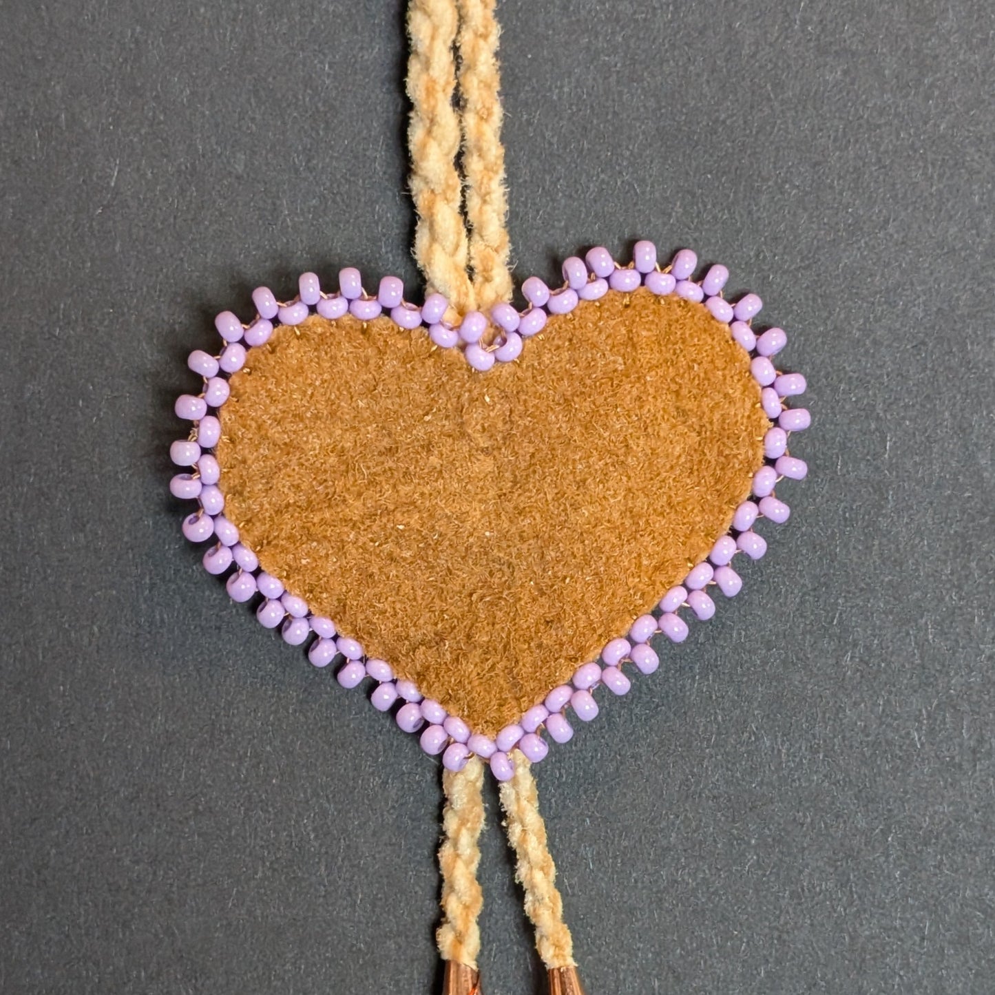 Smoked Hide Heart Necklaces | Hide Camp