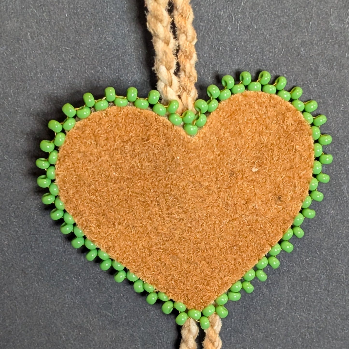 Smoked Hide Heart Necklaces | Hide Camp