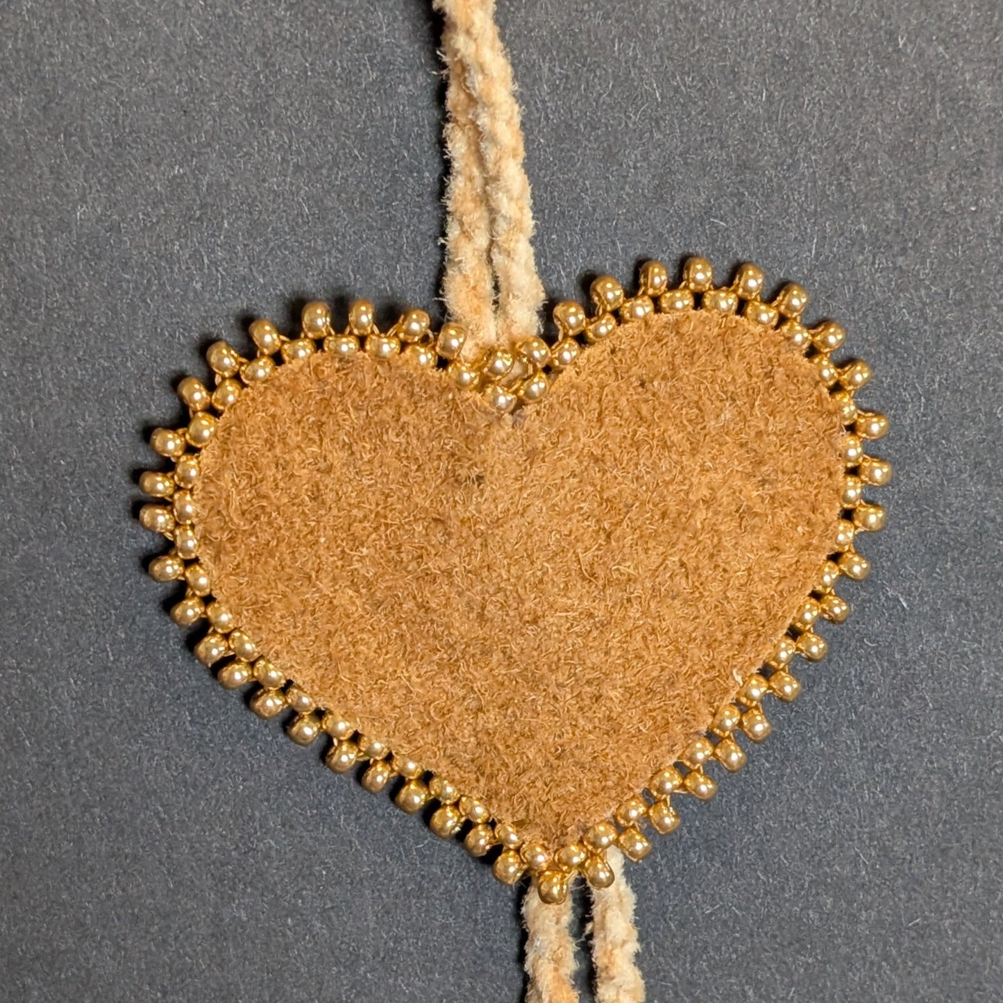 Smoked Hide Heart Necklaces | Hide Camp