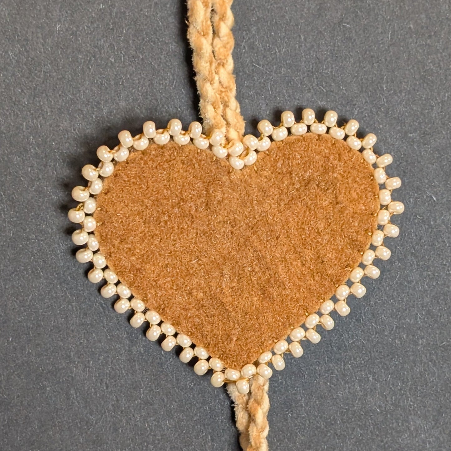 Smoked Hide Heart Necklaces | Hide Camp
