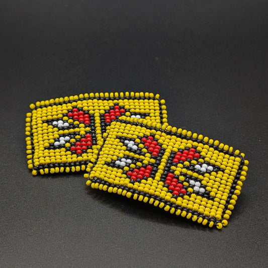 Star Loom Beaded Barrettes