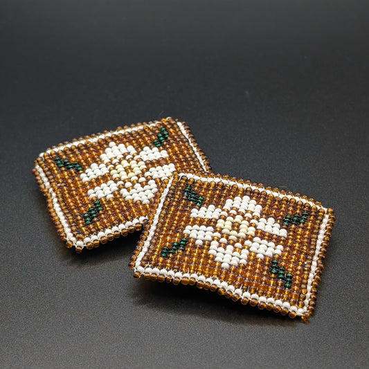 Floral Loom Beaded Barrettes