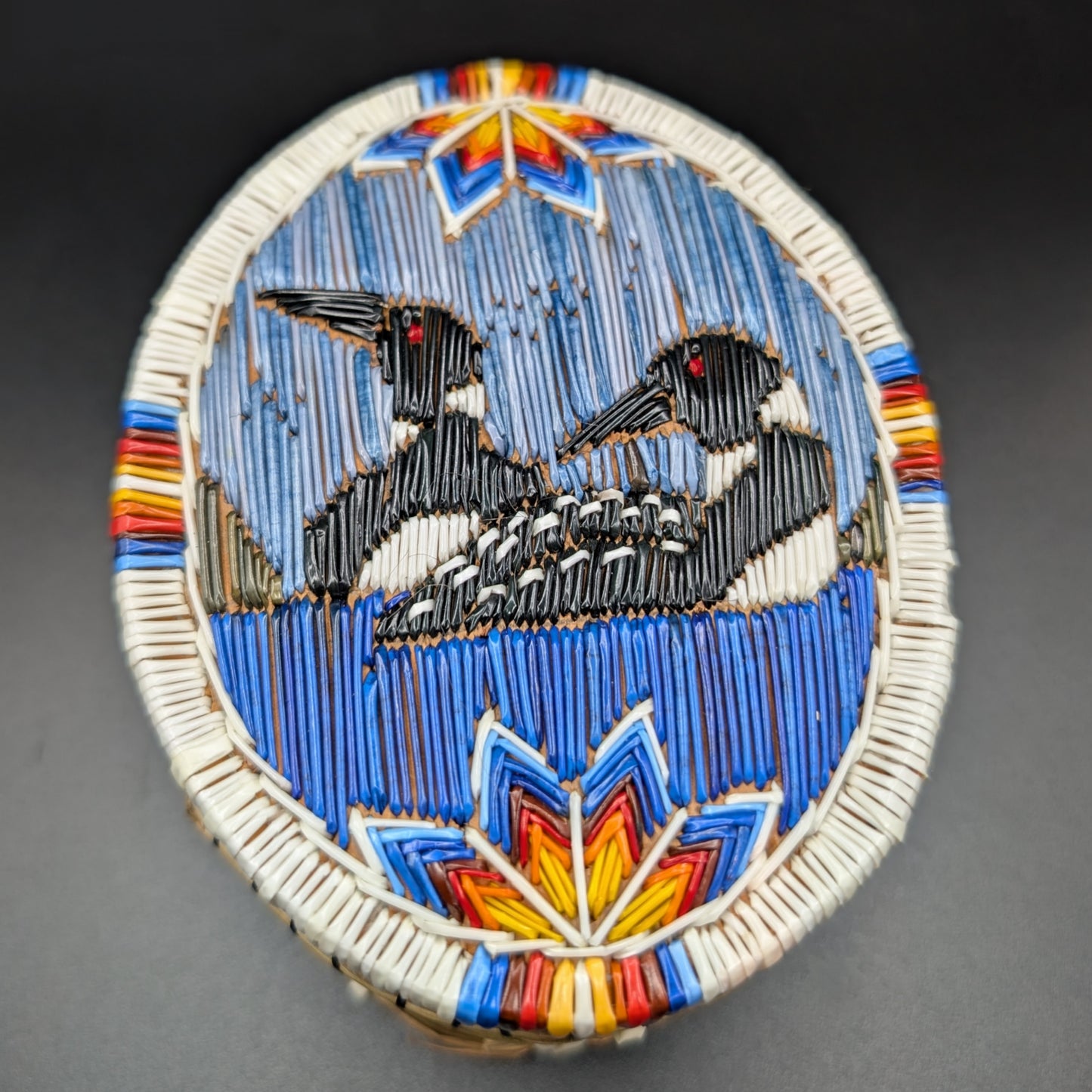 Loon | Porcupine Quill & Birch Bark Basket