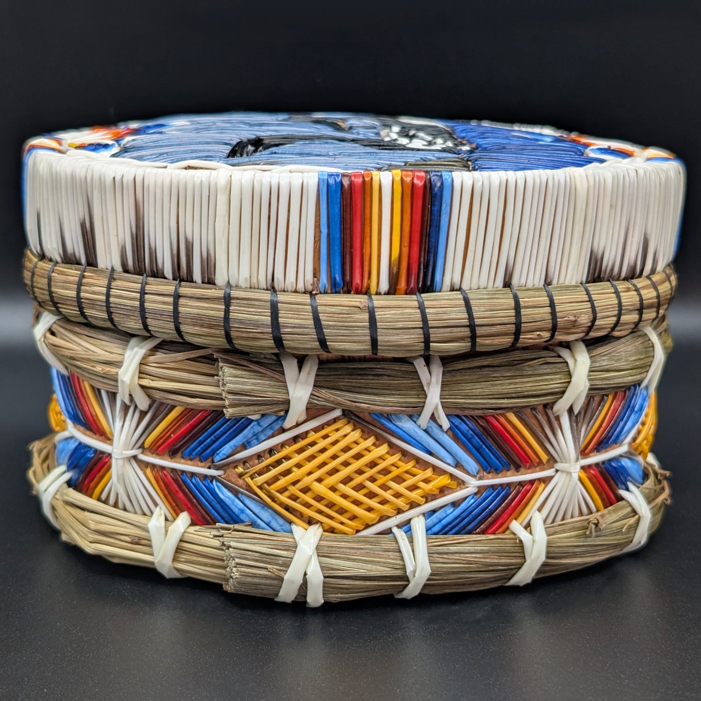 Loon | Porcupine Quill & Birch Bark Basket