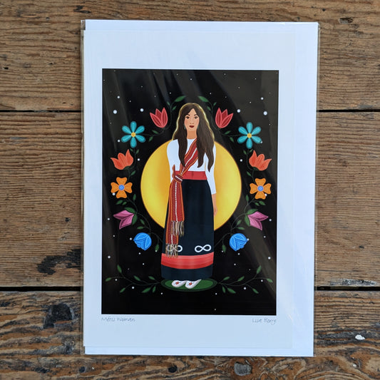 Metis Woman Greeting Card