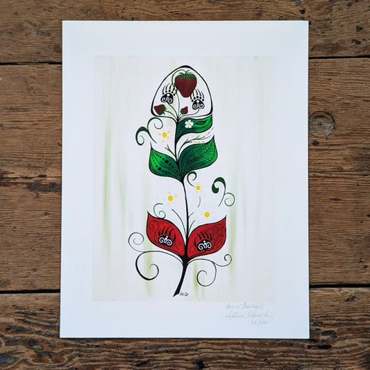 "Berry Thankful" Limited Edition Art Print | Rebecca Maracle
