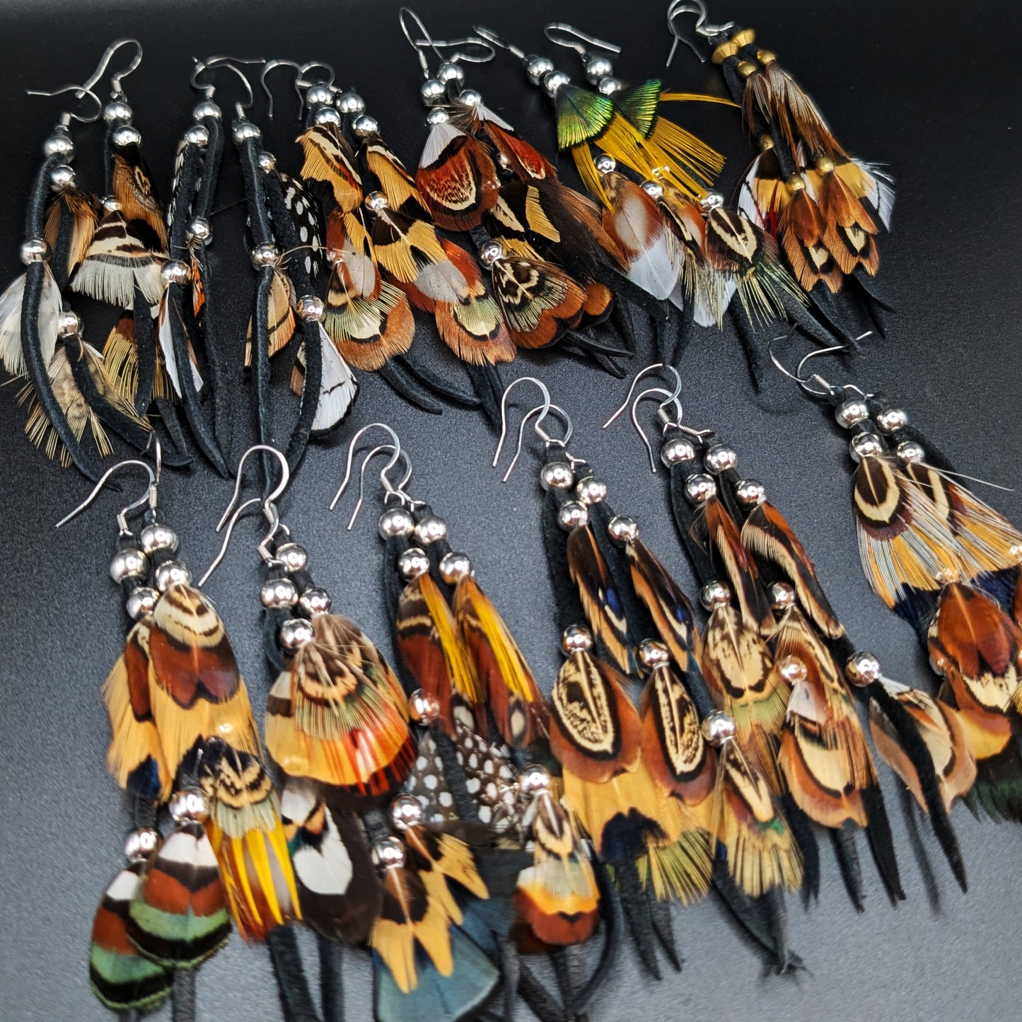 Waterfall Feather Earrings | Rebecca Maracle
