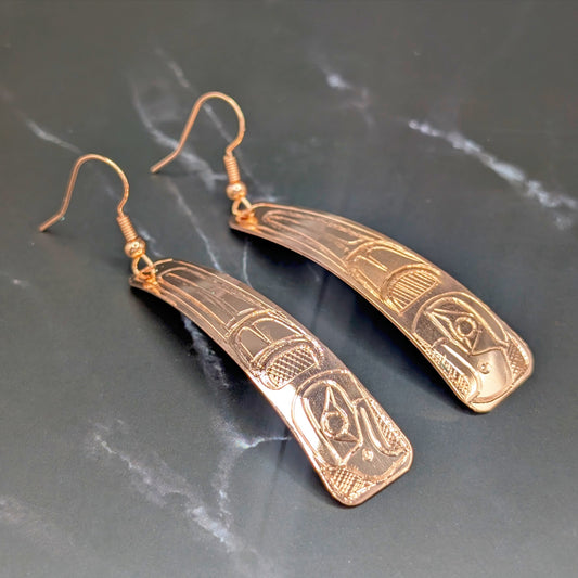 Eagle Copper Dangling Earrings | Norman Seaweed