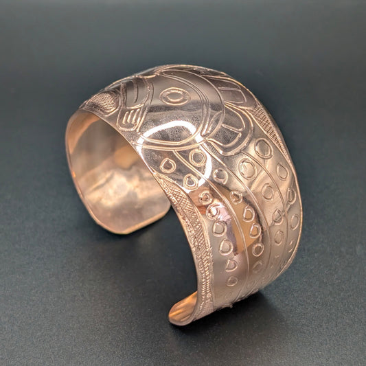 Octopsus 1.5" Copper Cuff Bracelet | Norman Seaweed