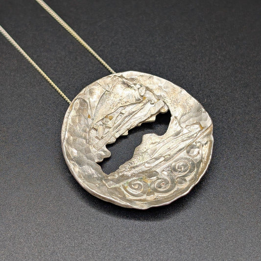 "Crack in the World" Sterling Silver Necklace