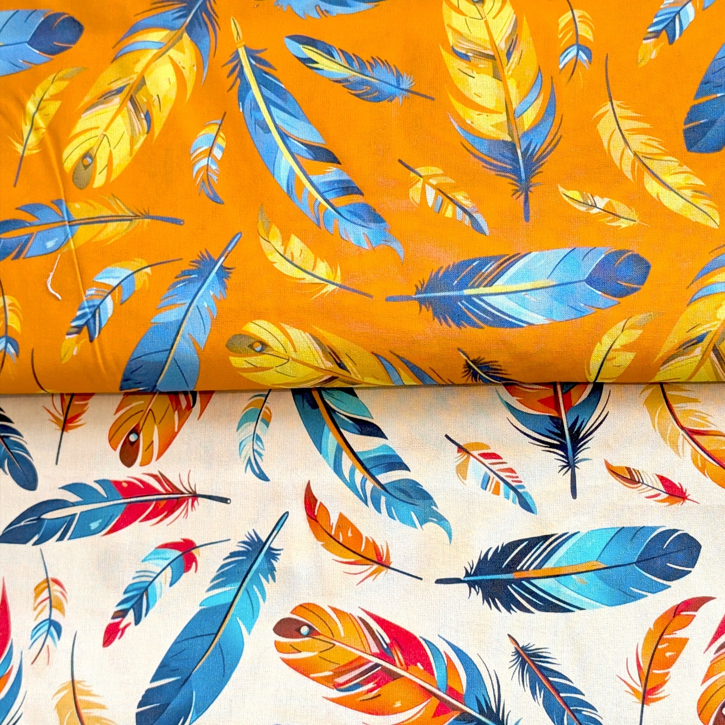 Floating Feathers | 100% Cotton Fabric