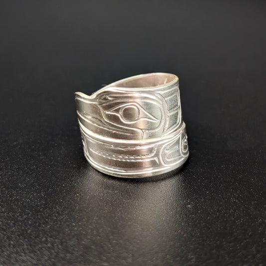 2 Ravens Silver Ring | Norman Seaweed