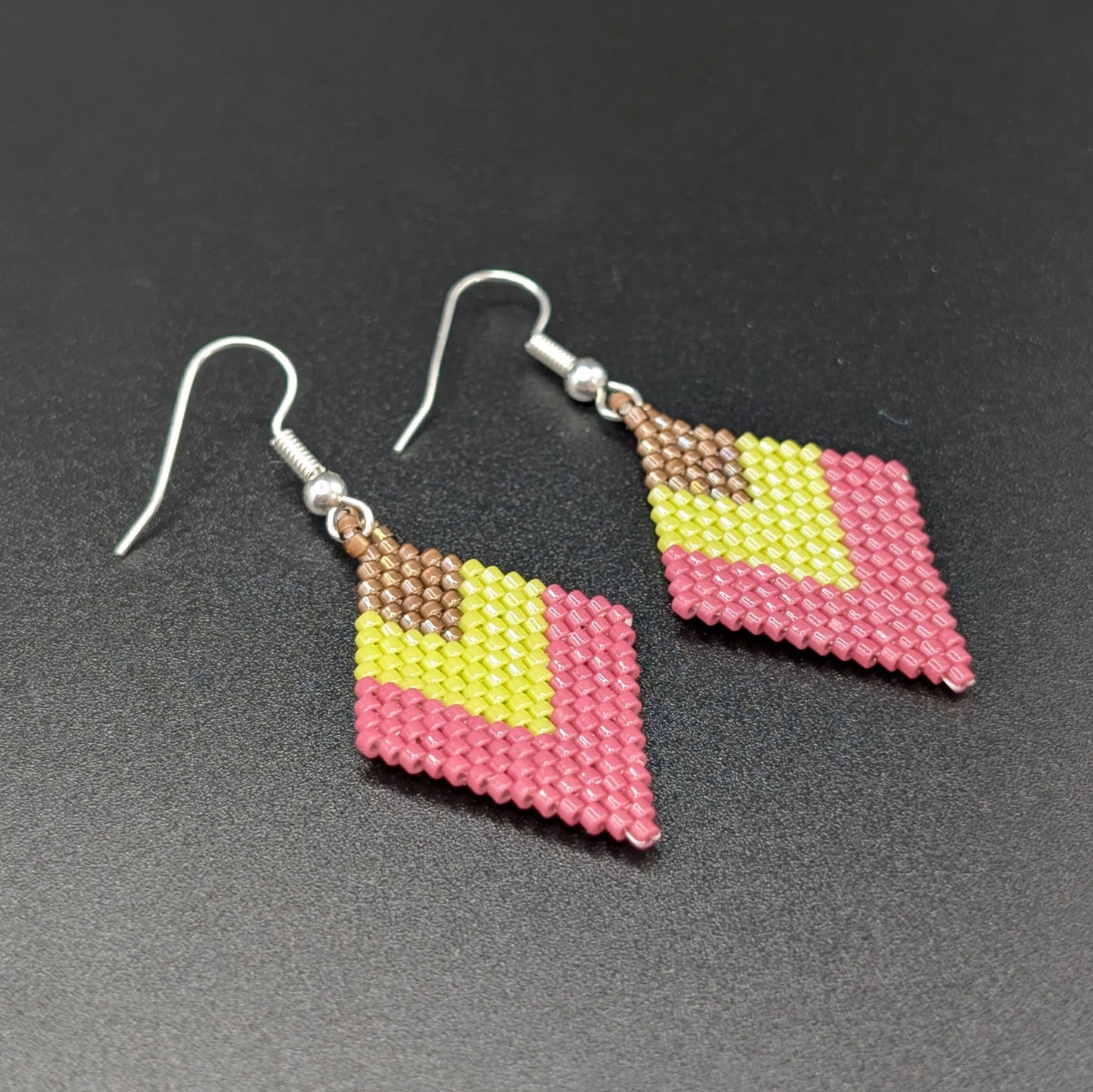 Green Diamond Earrings