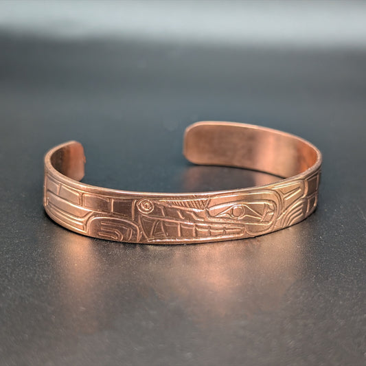 Wolf 1/4" Copper Bracelet | Norman Seaweed