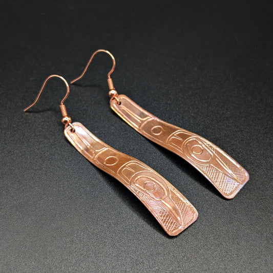 Hummingbird Copper Dangling Earrings | Norman Seaweed