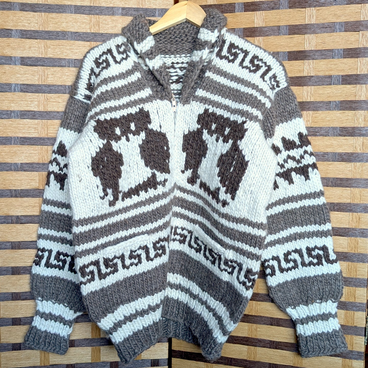 Cowichan Sweater No.C7-04 Owls