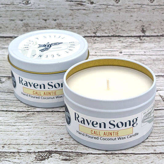 Call Auntie Candle Tins | Raven Song