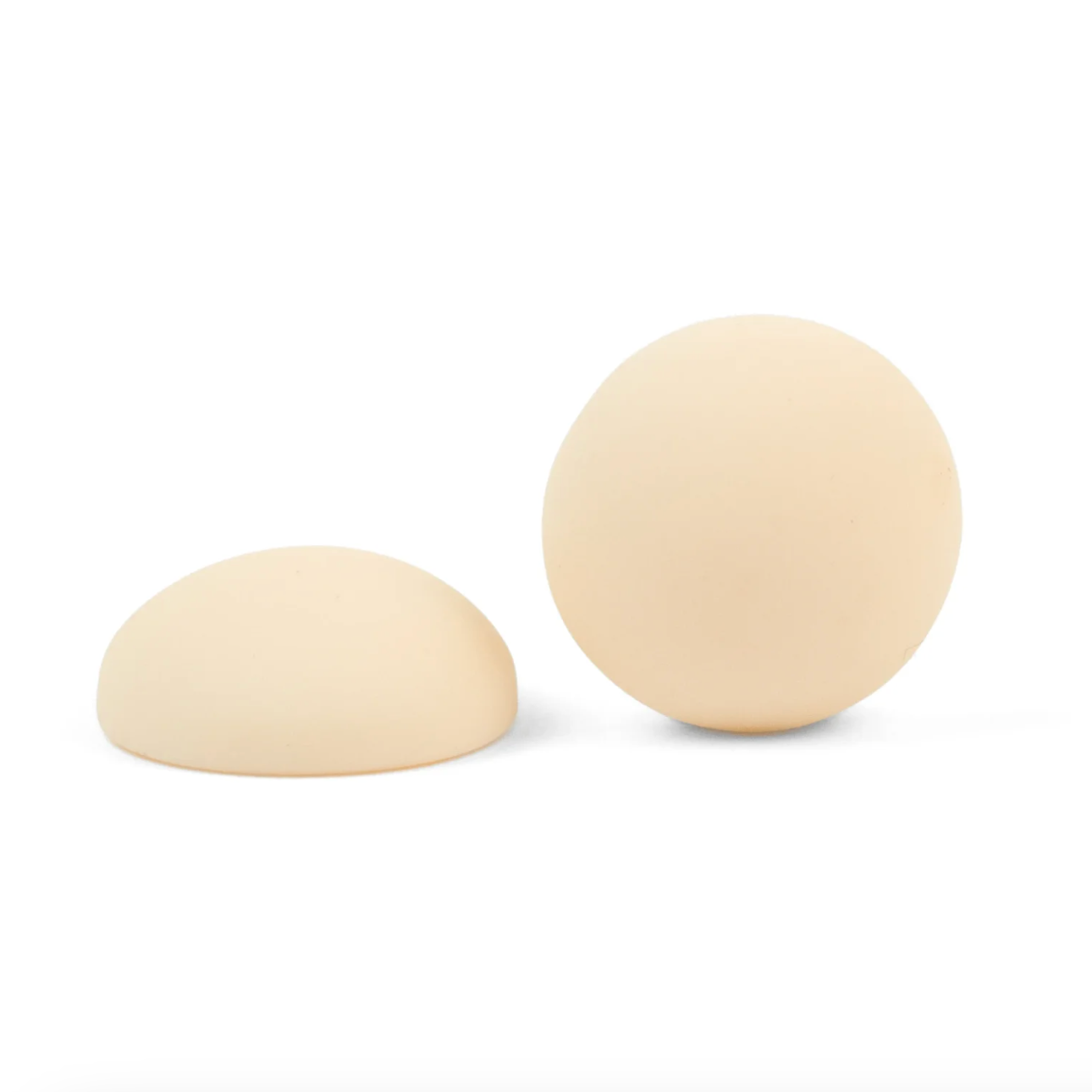 White Round Matte Cabochons