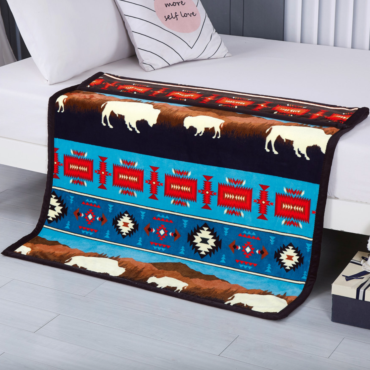 Silk Touch Baby Blanket | Rustic Bison Collection