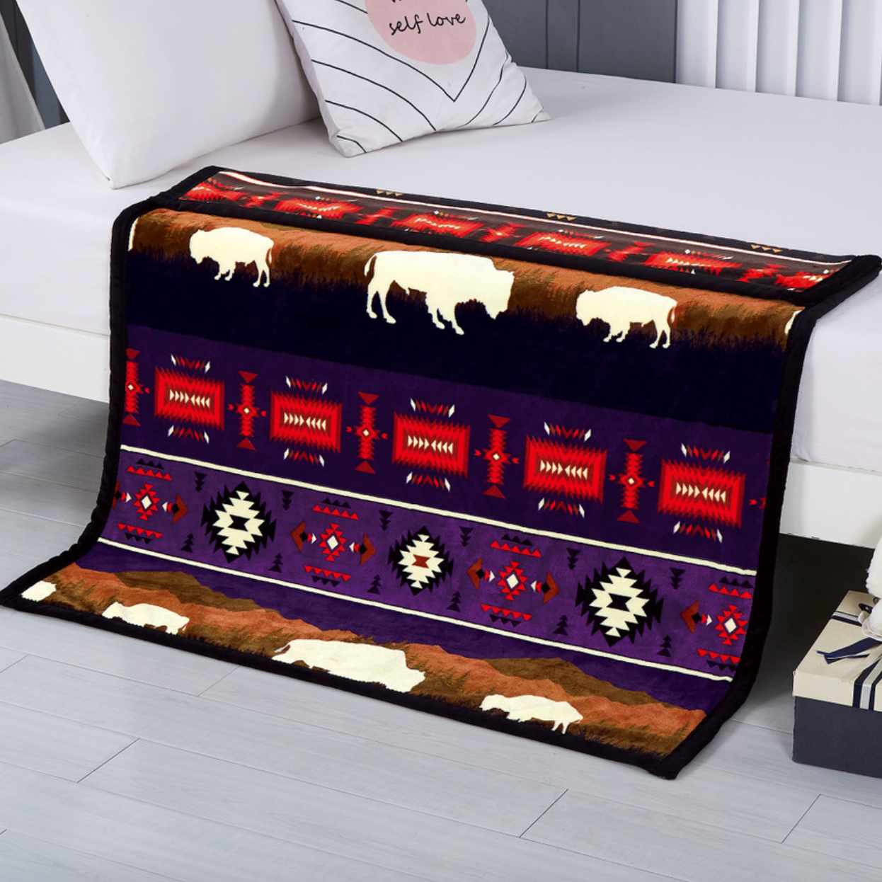 Silk Touch Baby Blanket | Rustic Bison Collection