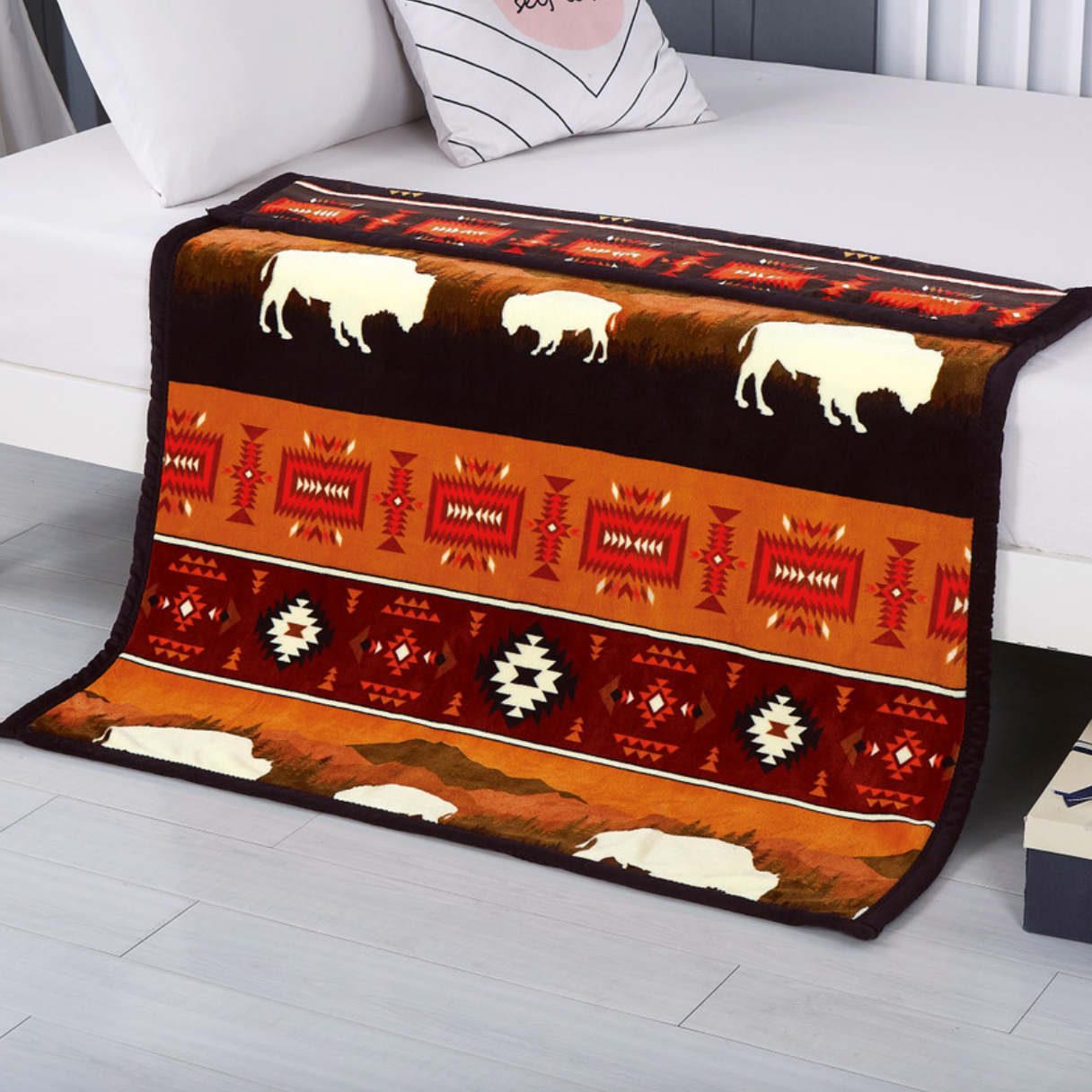 Silk Touch Baby Blanket | Rustic Bison Collection