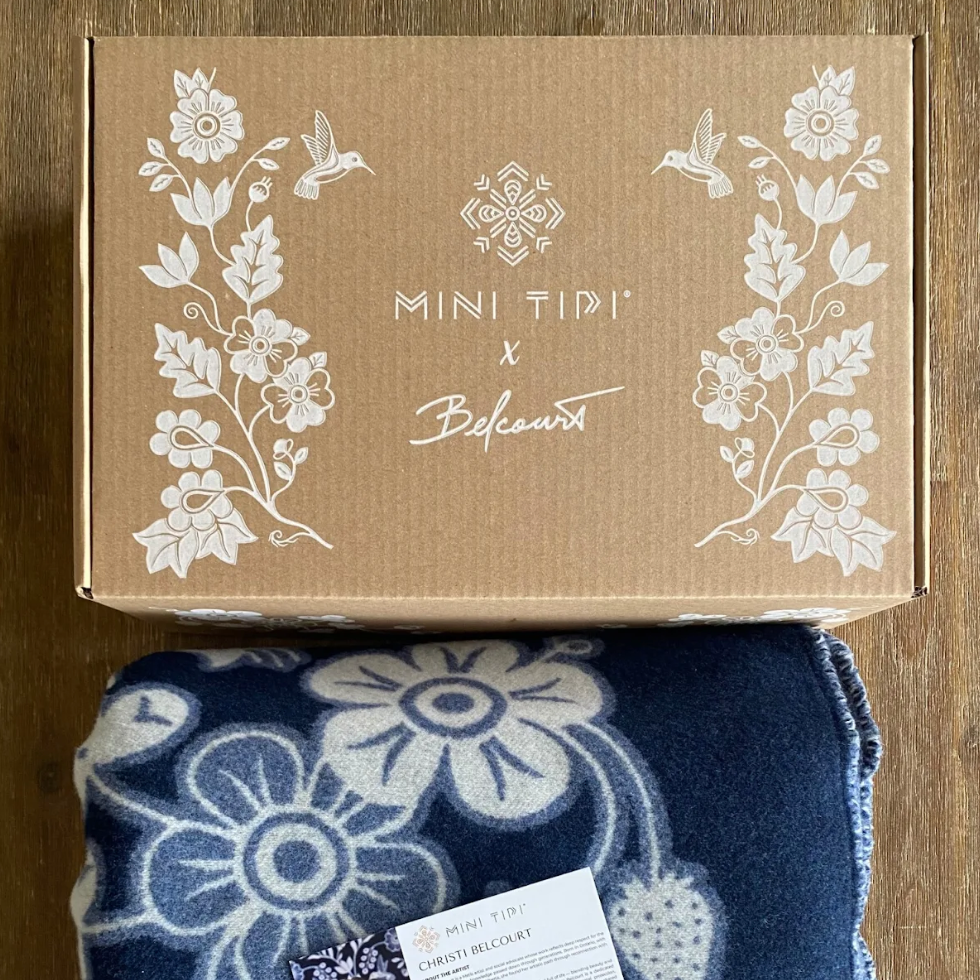 Joy Wool Blanket | MiniTipi x Christi Belcourt
