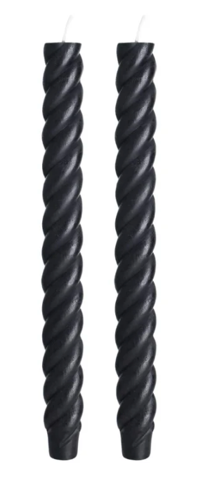 "Night" Taper Spiral Beeswax Candles | Crowfoot Collective