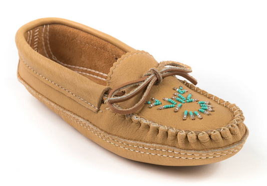 Yänonhchia’  - maple women's leather moccasin from Bastien Industries