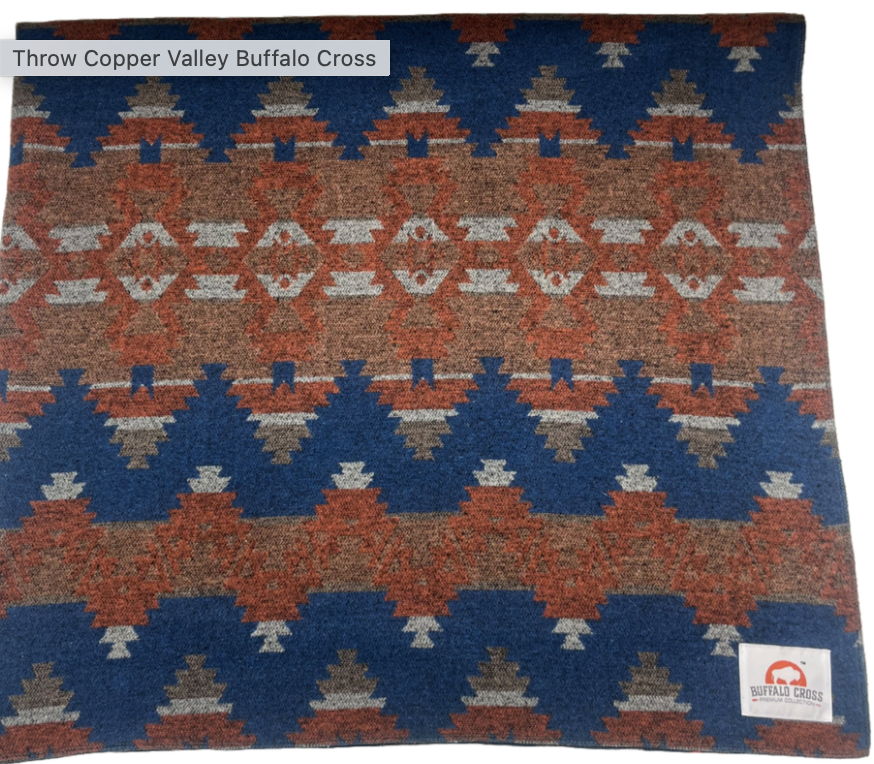 Buffalo Cross (Premium) Throw Blanket