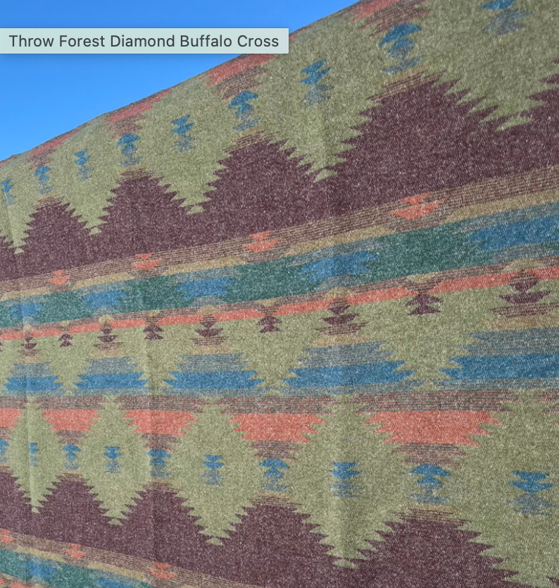 Buffalo Cross (Premium) Throw Blanket