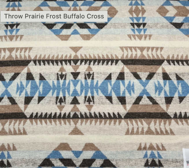 Buffalo Cross Throw Blankets