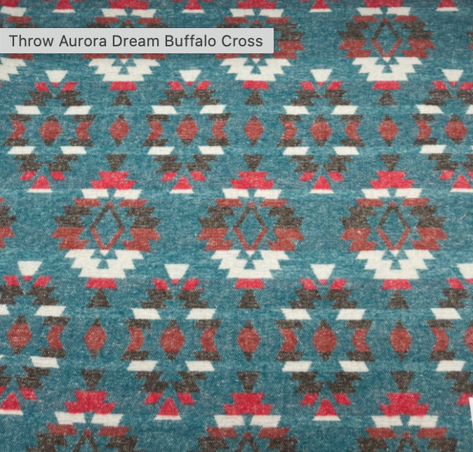 Buffalo Cross Throw Blankets