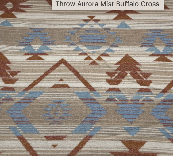 Buffalo Cross Throw Blankets