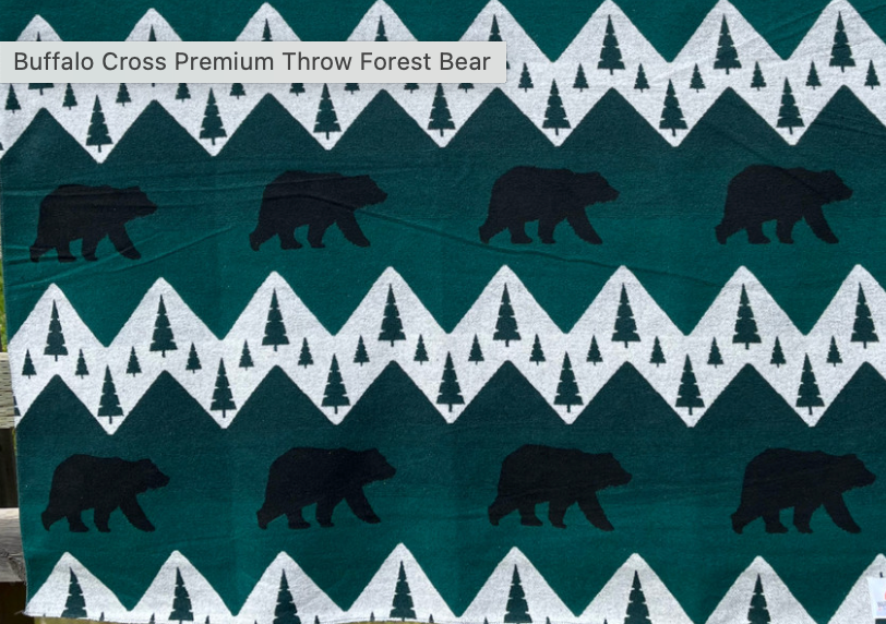 Buffalo Cross (Premium) Throw Blanket