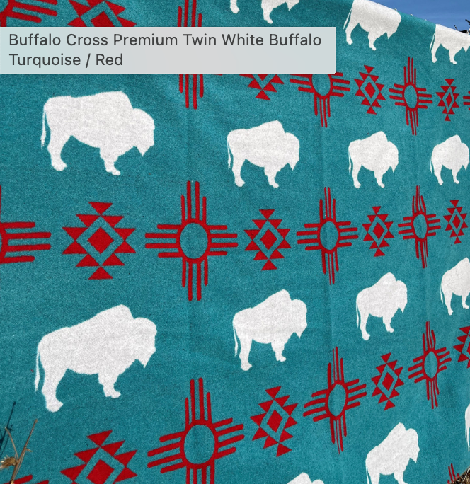 Buffalo Cross (Premium) Twin Blanket