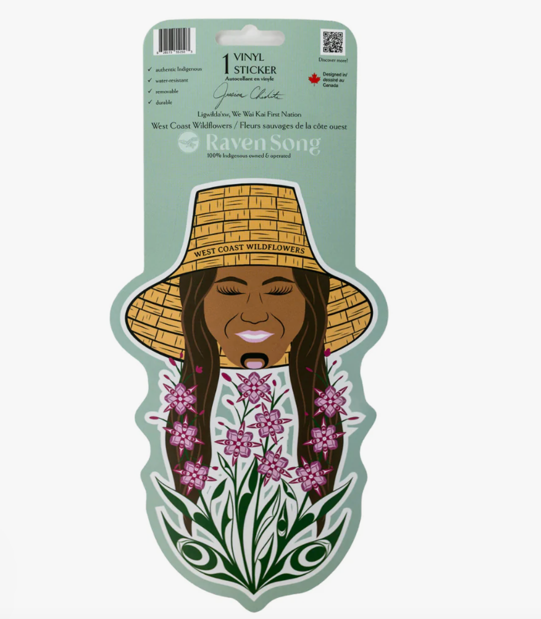 West Coast Wildflowers Sticker by Jessica Chickite- Raven Song