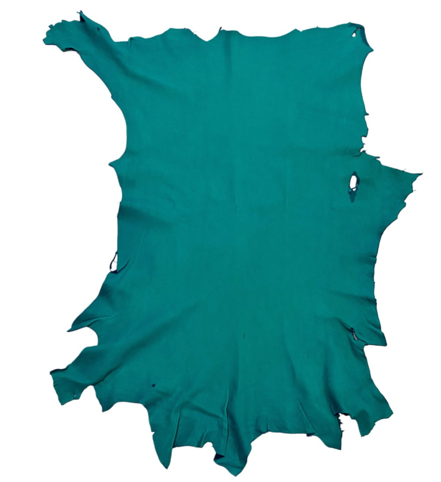 Turquoise Deer Leather 10SQFT